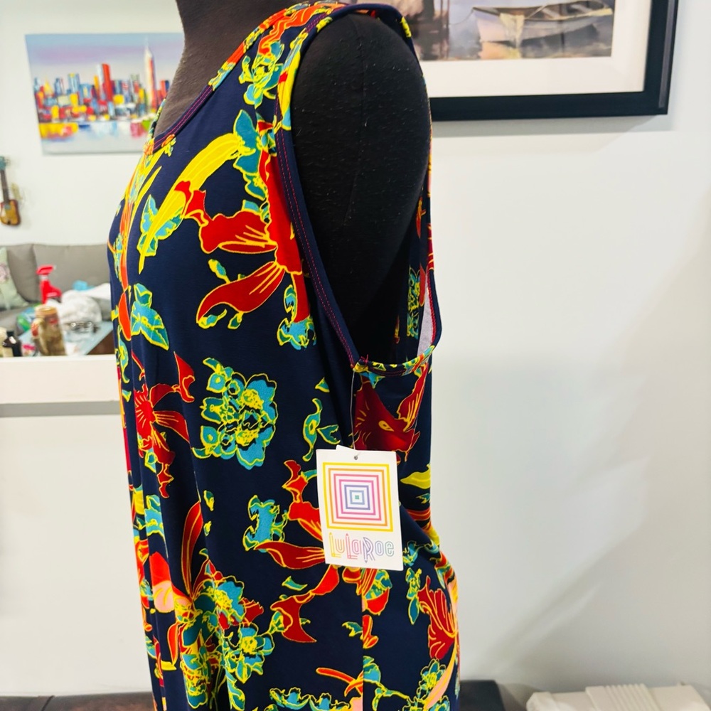 NWT❤️LuLaRoe Dani Maxi Floral Island Dress-2XL - Picture 4 of 5